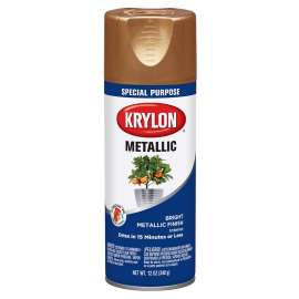 Krylon K01709A77 Spray Paint, Metallic, Copper, 12 oz