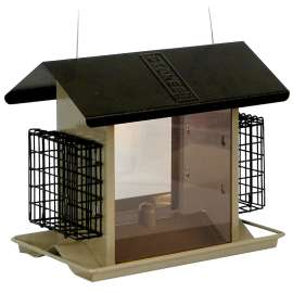 Stokes Select 38111 Large Bird Hopper Feeder, 8 lb, Metal/Plexiglas, 10.9 in H