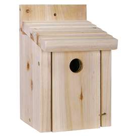Stokes Select 38149 Wren/Chickadee Nesting House, 6.1 in W, 5-1/2 in D, 9 in H, Cedar Wood