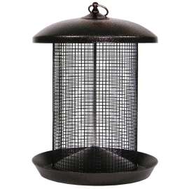 Stokes Select 38117 Wild Bird Feeder, 13 in H, 5.3 qt, Hammered Copper, Powder-Coated