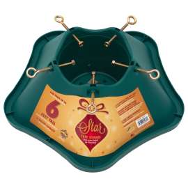 National Holidays 506-ST Natural Tree Stand, Plastic, Green