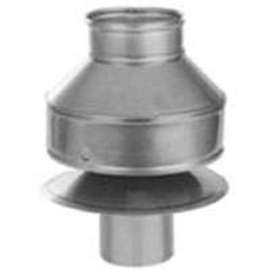 SELKIRK 196802 Anti-Downdraft Cap, 5-3/4 x 7 in Dia, Stainless Steel