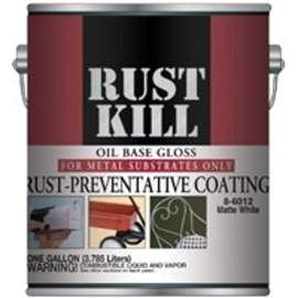 Majic Paints Rustkill 8-6021-1 Rust-Preventive Coating, Semi-Gloss, White, 1 gal Can