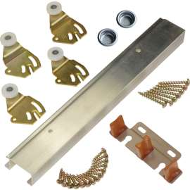 Johnson Hardware 2200602D Bypass Door Hardware Set, For 50 lb Sliding Doors