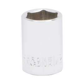 Vulcan MT6485775 Drive Socket, 1/2 in Socket, 1/4 in Drive, 6-Point, Chrome Vanadium Steel, Chrome