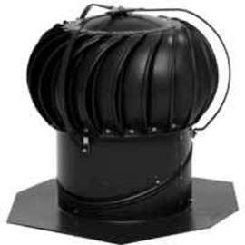 LOMANCO Whirlybird BEB12B Turbine Ventilator, 12 in Dia Throat, Aluminum, Black