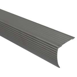 SHUR-TRIM MD31274 Stair Edging, 36 in L, Aluminum, Satin Silver
