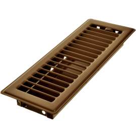 Imperial RG0210 Floor Register, 4-1/4 in L, 11-1/4 in W, Steel, Brown