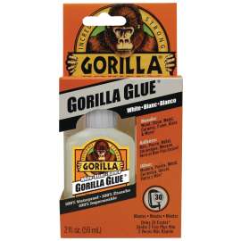 Gorilla 5202101C Glue, White, 59 mL Bottle