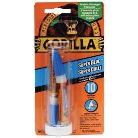 Gorilla 7900301 Super Glue, Liquid, White, 3 g Tube