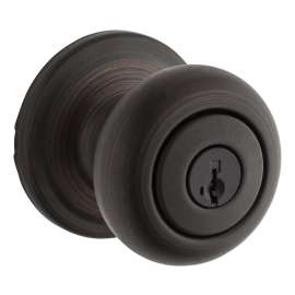 Weiser Troy Series 9GA5310-050 Entry Door Knob, 2-1/16 in Dia Knob, Venetian Bronze