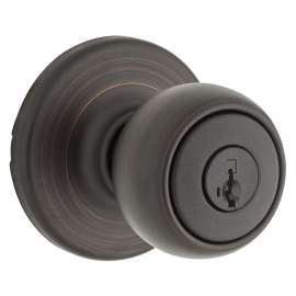 Weiser Fairfax Series 9GAC5310-043 Entry Door Knob, 1-15/16 in Dia Knob, Venetian Bronze