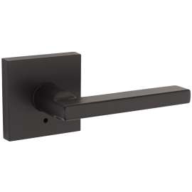 Weiser Halifax Series SPVL331 HFL514 SQ Privacy Lever, 4-15/32 in L Lever, Iron Black