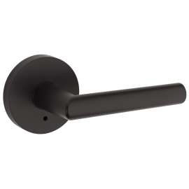 Weiser Milan Series SPVL331 MIL514 RD Privacy Door Lever, 2-5/8 in L Lever, Iron Black