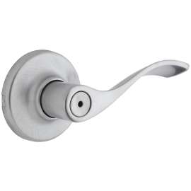 Weiser Belmont Series GLC331 BLM 26D Privacy Lever, 3-3/4 in L Lever, Satin Chrome