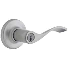 Weiser Belmont Series GLC535 BLM 26D Entry Lever, 3-3/4 in L Lever, Satin Chrome