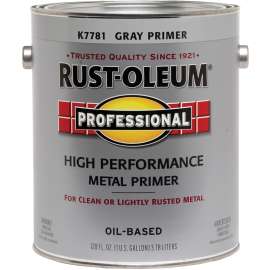 RUST-OLEUM PROFESSIONAL K7781402 Rusty Metal Primer, Flat, Gray Primer, 1 gal