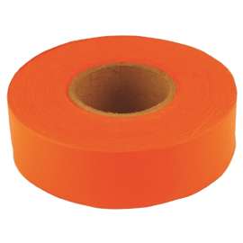 CH Hanson Sub-Zero Series 17007 Flagging Tape, 150 ft L, 1-3/16 in W, Fluorescent Orange, PVC