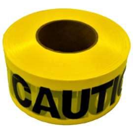 CH Hanson 16009 Barricade Safety Tape, 1000 ft L, 3 in W, Yellow, Polyethylene