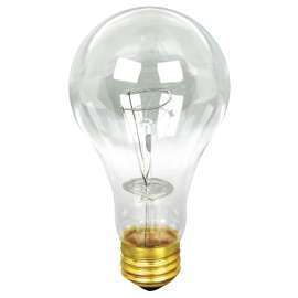 Feit Electric 200A/CL Incandescent Bulb, 200 W, A21 Lamp, Medium E26 Lamp Base, 3200 Lumens, 2700 K Color Temp