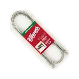 FLUIDMASTER 6W72C Dishwasher Connector, 3/8 in, Compression, Stainless Steel