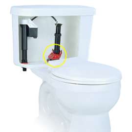 Korky 2003BP Flush Valve Repair Kit, Plastic/Rubber/Silicone, Black/Red, For Plastic and Brass Flush Valves