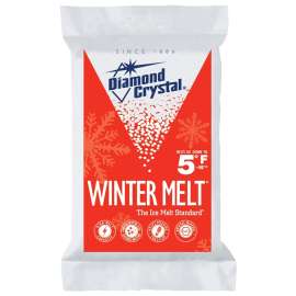 Cargill Diamond Crystal Winter Melt 100012605 Ice Melter Salt, Crystalline Solid, White, 50 lb Bag