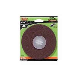 Gator 3073-012 Fiber Disc, 4-1/2 in Dia, 36 Grit, Extra Coarse, Aluminum Oxide Abrasive, Fiber Backing
