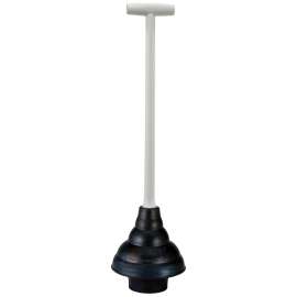 Korky 98-4A Decorative Plunger, 6 in Cup, T-Shaped Handle, Gray