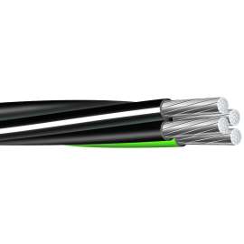 Southwire Compact Stranded 8000 2-2-4-6X500AL USE Service Entrance Cable, Aluminum Conductor