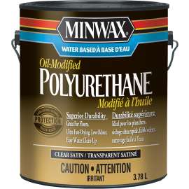 Minwax CM7103300 Interior Varnish, Satin, Liquid, Clear, 2.78 L, Can