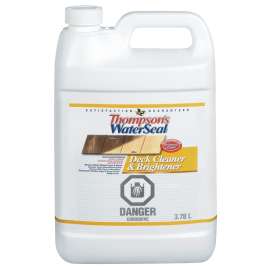Thompson's WaterSeal THC052503-16 Deck Cleaner and Brightener, Liquid, Green, 3.78 L, Can
