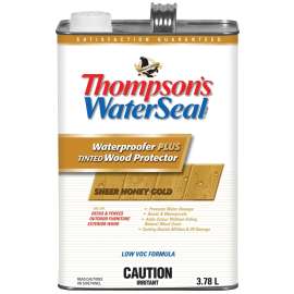 Thompson's WaterSeal THC043064-16 Wood Protector, Honey Gold, 3.78 L