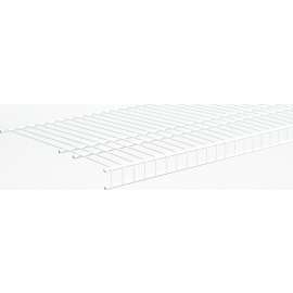 ClosetMaid SuperSlide 4737 Wire Shelf, 100 lb, 1-Level, 16 in L, 144 in W, Steel, White