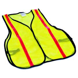 MSA SWX00354-01 Reflective Safety Vest, One-Size, Fabric, Lime Yellow