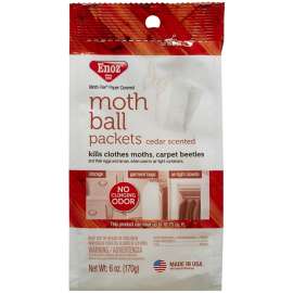 Enoz Moth-Tek E220.6T Moth Ball, Crystalline Solid, Cedar, White