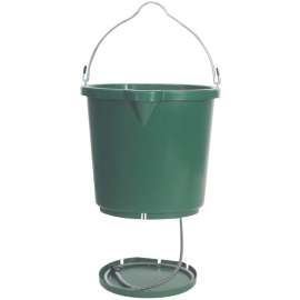 FARM INNOVATORS FB120 Heated Bucket, Polyethylene, Green