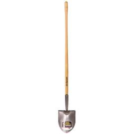 GARANT 81189 Shovel, 8-1/2 in W Blade, Steel Blade, Ashwood Handle, Long Handle, 48 in L Handle