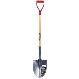 GARANT Pro Series 81181 Industrial-Grade Shovel, 9 in W Blade, Steel Blade, Wood Handle, D-Grip Handle