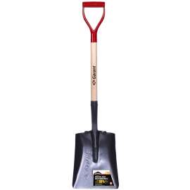 GARANT Pro Series 81570 Industrial-Grade Shovel, 10-3/4 in W Blade, Steel Blade, Wood Handle, D-Grip Handle