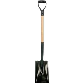GARANT GDMHGS2D Shovel, 6-7/8 in W Blade, Steel Blade, Long Handle, 26-1/2 in L Handle