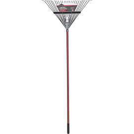 GARANT 99959 Springback Lawn Rake, Steel Tine, 24-Tine, Fiberglass Handle, 53 in L Handle