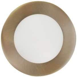 Liteline SlimLED Series SLM4-30-BN Recessed Downlight, 100/135 VAC, LED Lamp, Aluminum, Brushed Nickel