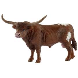 Schleich-S 13866 Figurine, 3 to 8 years, Texas Longhorn Bull, Plastic