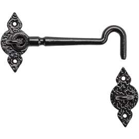National Hardware N100-054 Spear Gate Hook, Steel, Black