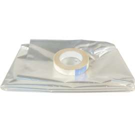 Climaloc CI12782 Insulating Shrink Film, 80 in W, 0.6 mil Thick, 86 in L, Clear