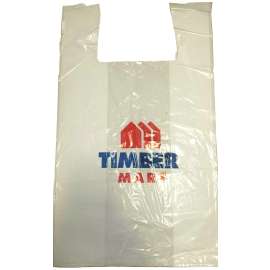 Atlantic ACR00215 T-Shirt Bag, 21 in L, 12 in W, Plastic, Clear