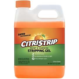 Citristrip QCSG801 Paint and Varnish Stripping Gel, Liquid, Orange