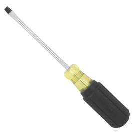 Vulcan Screwdriver, 3/16 in Drive, Slotted Drive, 7-1/2 in OAL, 4 in L Shank, Plastic/Rubber Handle