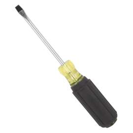 Vulcan Screwdriver, 1/4 in Drive, Slotted Drive, 8-1/4 in OAL, 4 in L Shank, Plastic/Rubber Handle